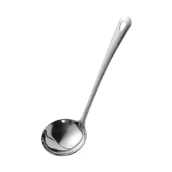 Soup Ladle Spoon Stainless Steel Long Handle Serving Spoon for Salad Dressing Gravy Sauces Pancake Batter Home