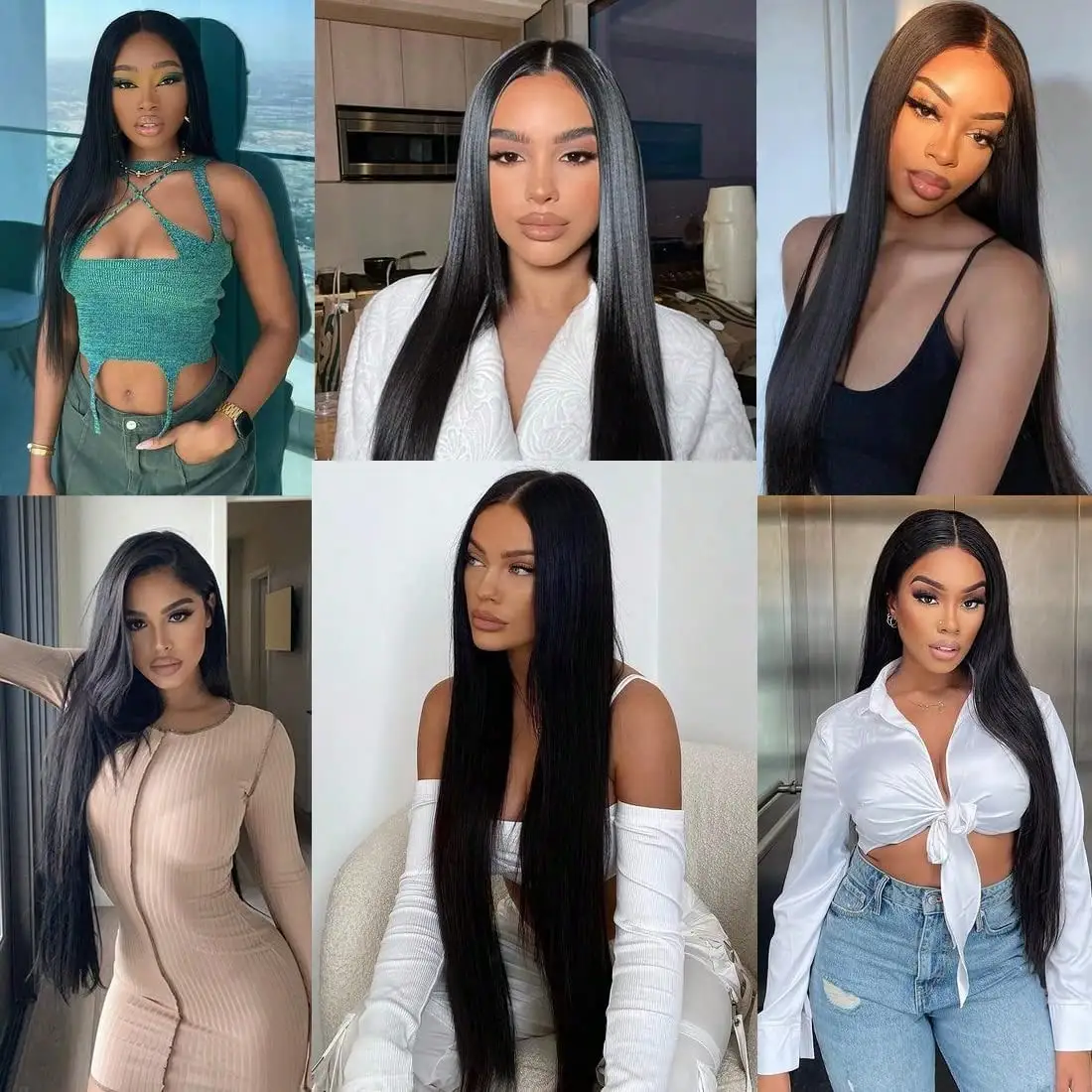 13x4 HD Transparent Lace Front Wigs Human Hair Bone Straight 34-40 Inch 200% & 250% Density Pre Plucked Hairline With Baby Hair For Women image 7