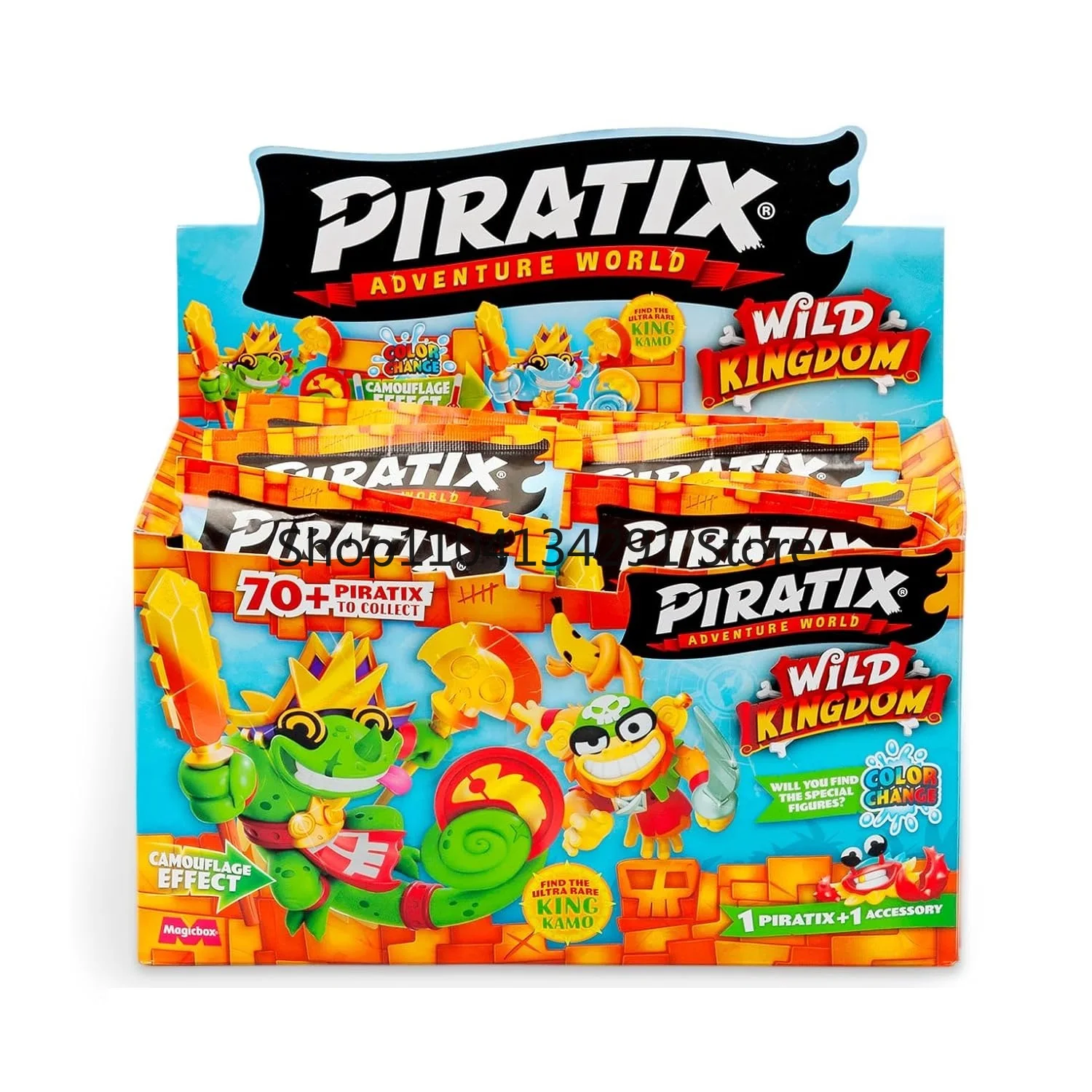 

Оригинальная подарочная коробка серии Pirate Adventure World Wild Kingdom, детский набор игрушек с 24 коллекционными конвертами в виде фигурок пирата