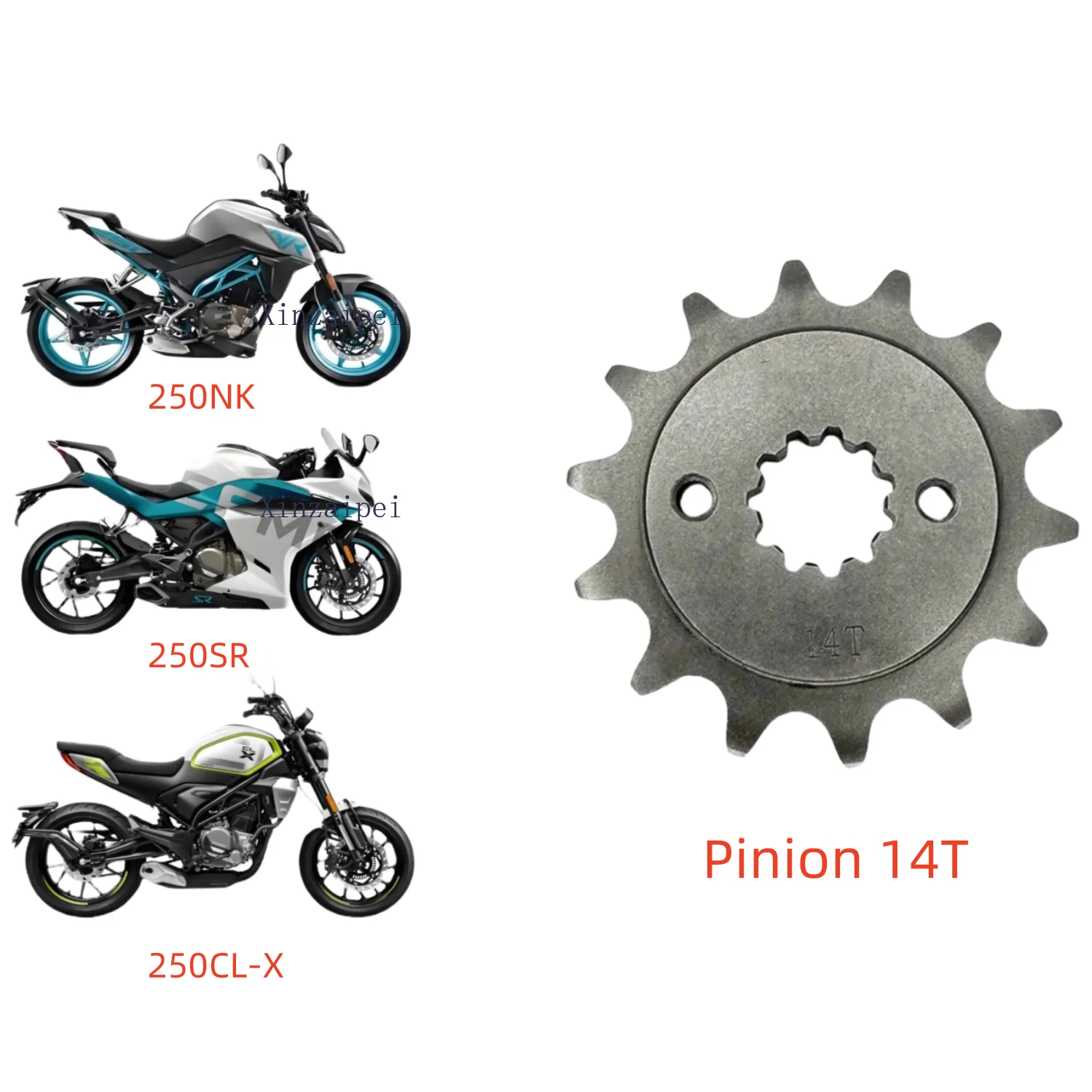 FOR CFMOTO 250SR 250NK 250CL-X MY22 Large Small Sprockets Chain Plates Tooth Discs Flywheels 250SR Single Arm Sprockets