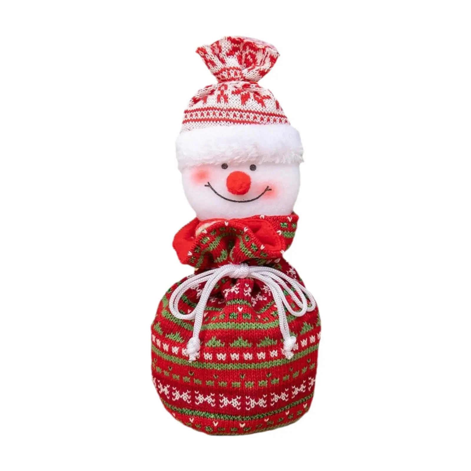 Christmas Gift Doll Bag Goodie Bag Snowman Reusable Christmas Eve Apple Bag for Party Supplies Xmas Festive Birthday Holiday