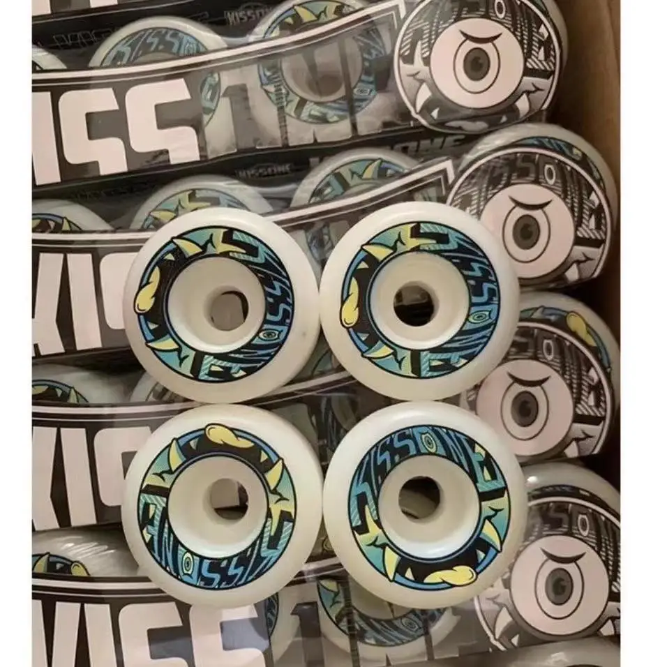 SKATEBOARD WHEEL A CUT 101A 52MM WHITE COLOR 4PCS SKATE WHEEL