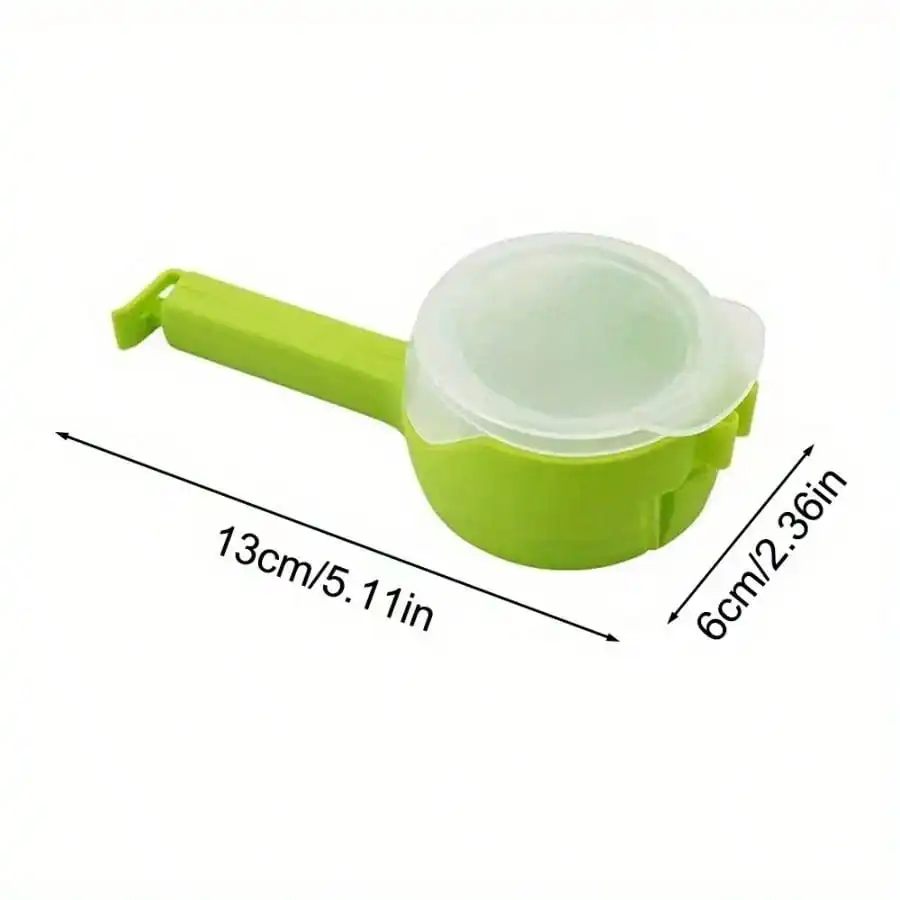 1 Piece of Food Sealing Clip with Dumping Port, Suitable for Food, Potato Chip Bags Plastic Lid Food Clip Used for Kitchen Food