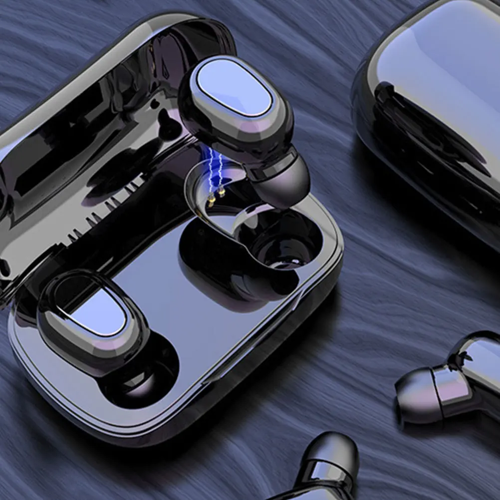 

1 Pair Tws 5.0 Wireless Earbuds Noise Reduction In-Ear Headphones 350Mah Charging Case Long Life