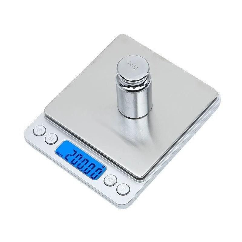 AccuWeight Digital Kitchen Scale Stainless Steel Food Scale with LCD Display for Precise Weighing of Cooking Ingredients Diet