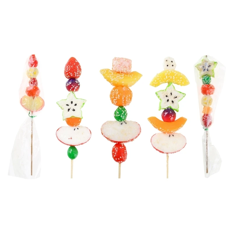 Artificial Candied Haws Realistic Simulation Candied Haws Photography Props for Chirstmas Birthday Parties Decortions