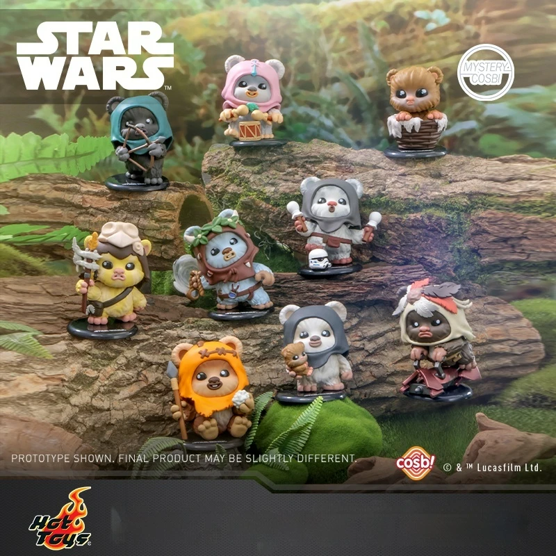 

Spot Enuine Goods Hot Toys Ewok Cosbi Keychain Blind Box Mini Figures Cute Collectible Desk Decor Fans Collectors Birthday Gift