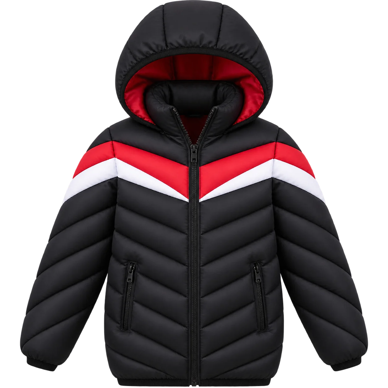 2026 Autumn and Winter New Boys' Warm Cotton Clothes Plus Velvet Thickened Windproof Jackets Children's Outdoor Jackets Cotton