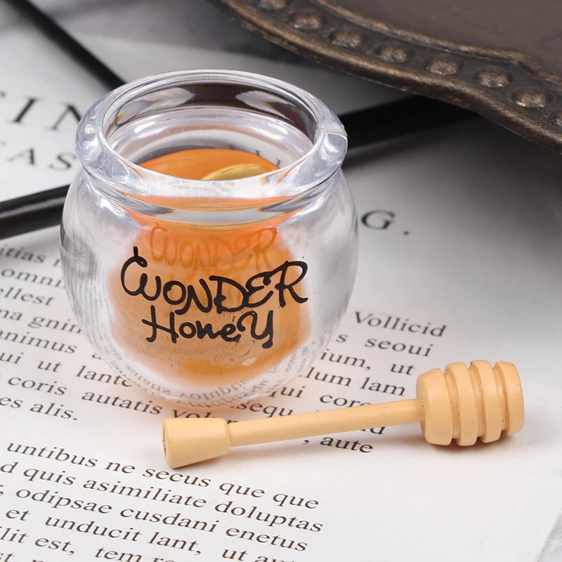 Mini Miniature Dollhouse Honey pot Kitchen Room Food Home Tableware Accessories-Toy