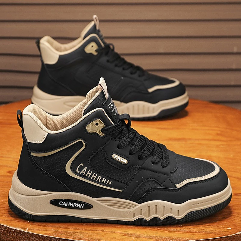 

Men's High-Top Thick-Soled Anti-Slip Wear-Resistant Casual Ankle Boots Autumn New Style Outdoor Work Shoes