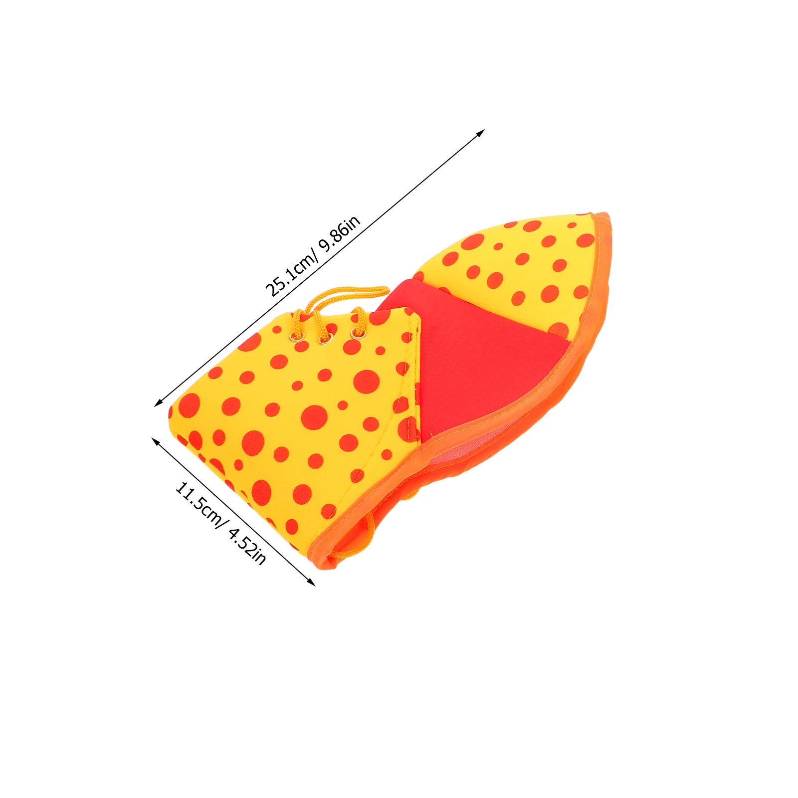 รองเท้าแตะตัวตลกงานรื่นเริง 1 คู่ สีแดงลายจุด ขนาดใหญ่พิเศษ สำหรับงานปาร์ตี้ฮาโลวีน คอสเพลย์ อุปกรณ์เสริม รองเท้าแตะตัวตลกสำหรับผู้ชาย