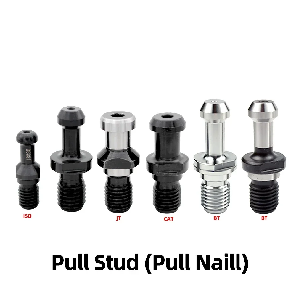 OUIO 1pcs Bt30 Bt40 Bt50 Iso20 Iso25 Iso30 Pull Nail 45 °   60 °   90 °   Puxando pregos para suporte de ferramenta Iso Bt Bt40 Pull Stud Bt40 Tool