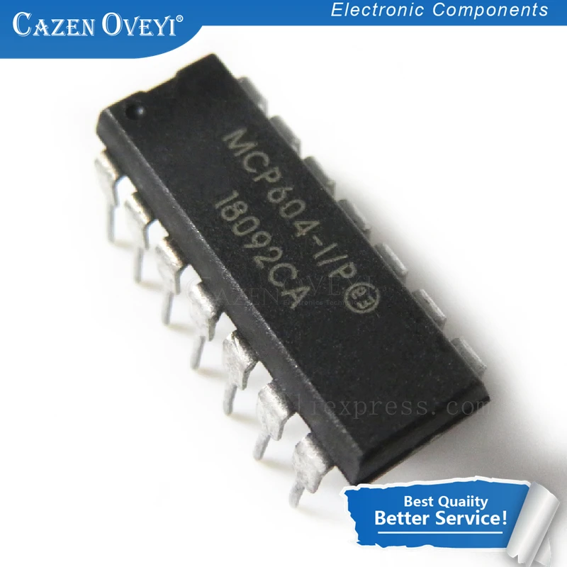 

10pcs/lot MCP604-IP MCP604-I MCP604 MCP604-I/P DIP-14 In Stock