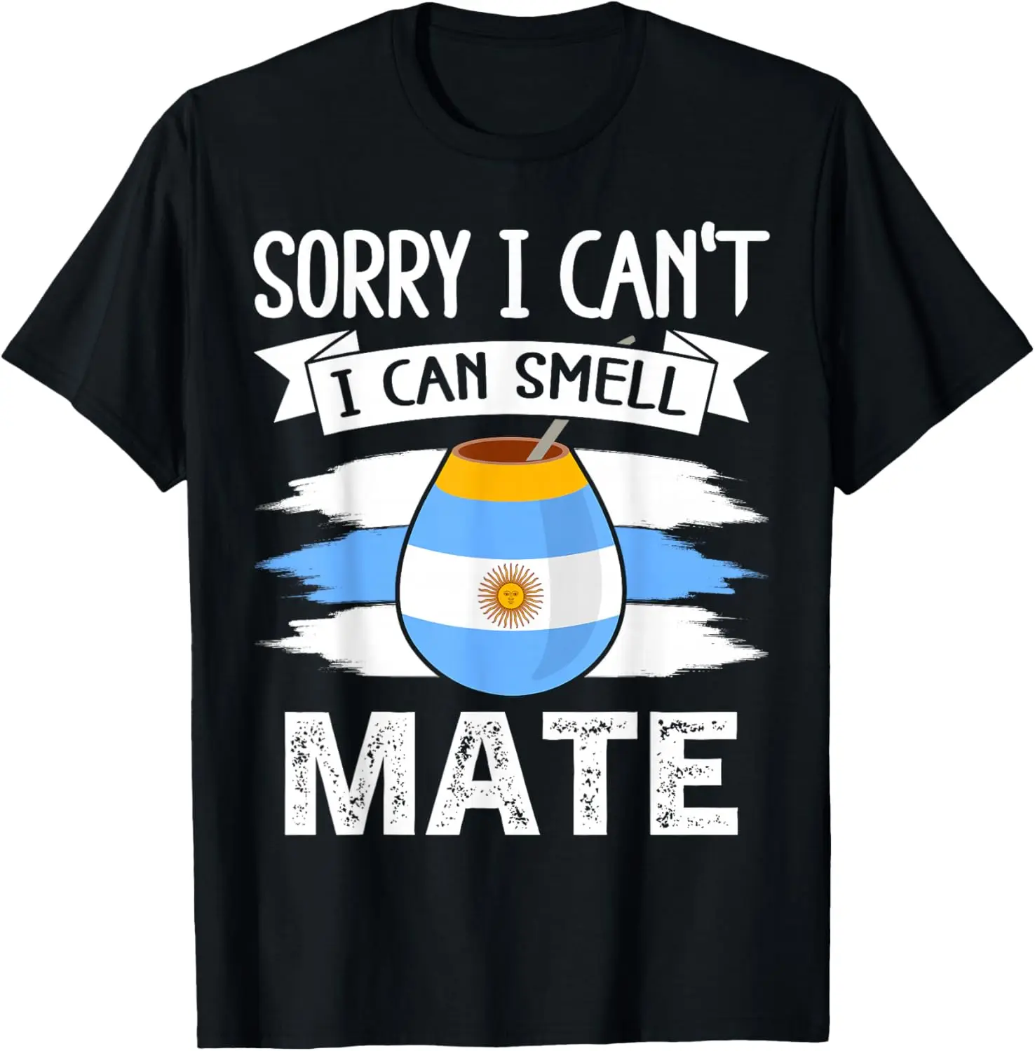 Argentina Flag Argentinian Yerba Mate Tea Bombilla T-Shirt 100% Cotton O-Neck Short Sleeve Summer Casual Mens T-shirt Streetwear