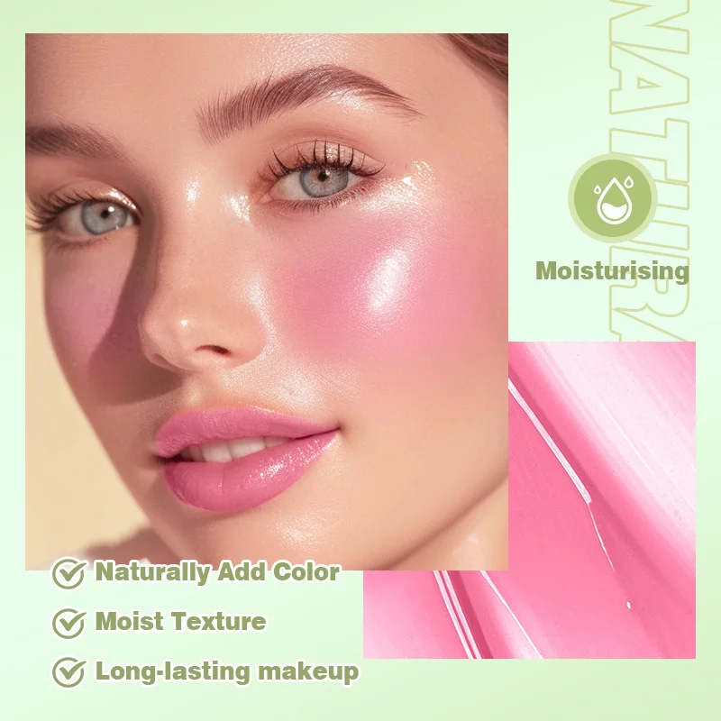 ルージュブラッシュクリームメイクアップアイシャドウナチュラルヌード保湿リップ＆チーク両用バイタリティブラッシュスティック