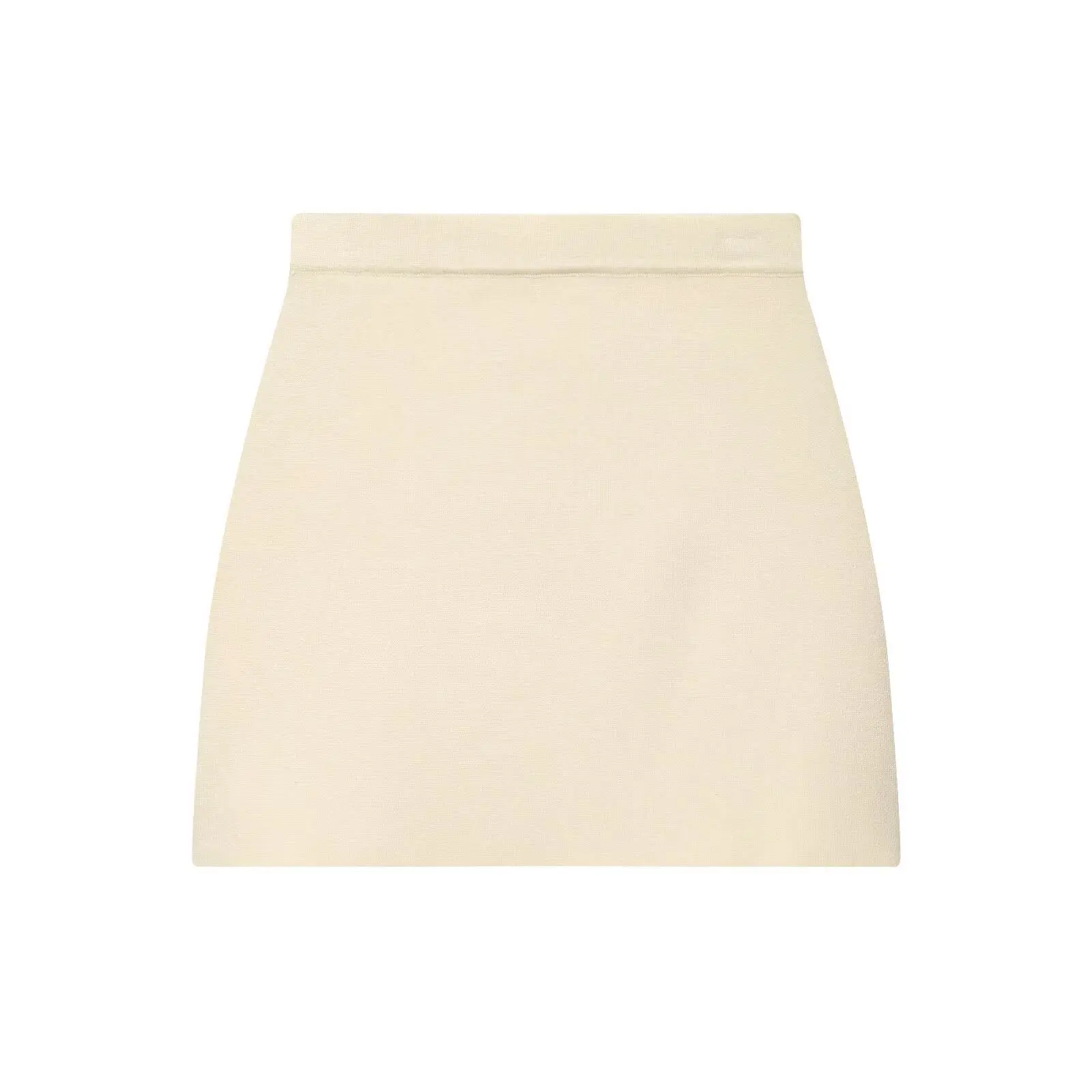 Maxdutti Autumn Women's Skirt French Elegant Beige Knitted Skirt Woman Clothing Cuteore Faldas Skirts