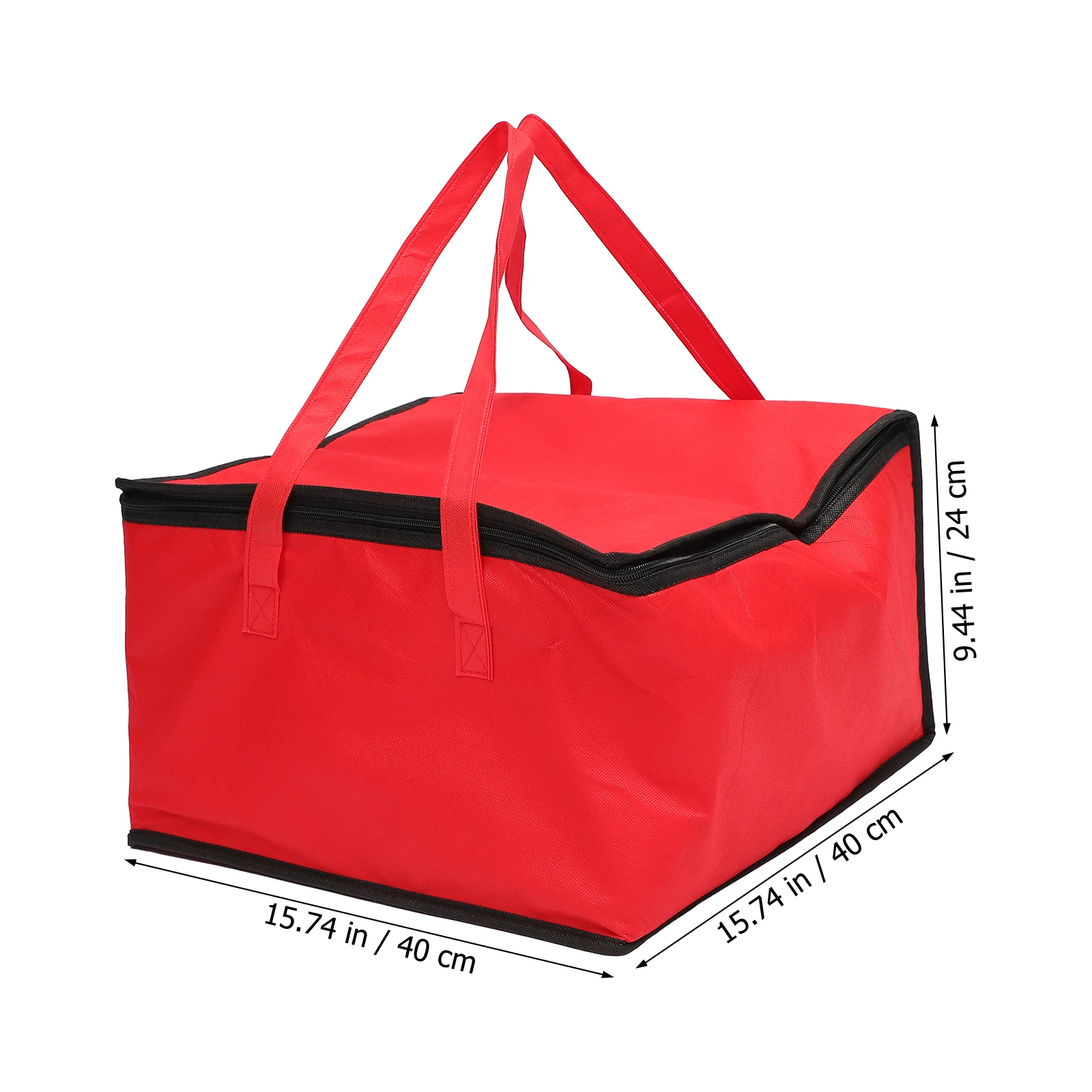 

1pc Insulated Food Delivery Bag Multi-Functional Heat Preservation Tote For Lunch Bento Pizza Take-Out Portable