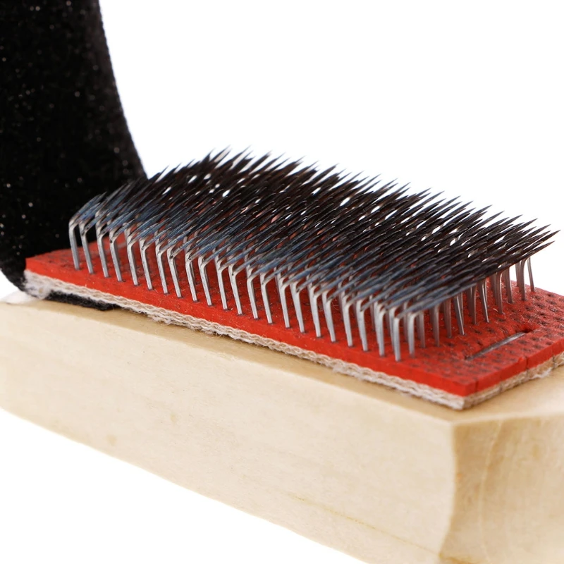 Men Women Wooden Brush Shoe for Modern Latin Dance Shoes Wire Shoe Cleaning Brush Broad Applicability Practical Portable