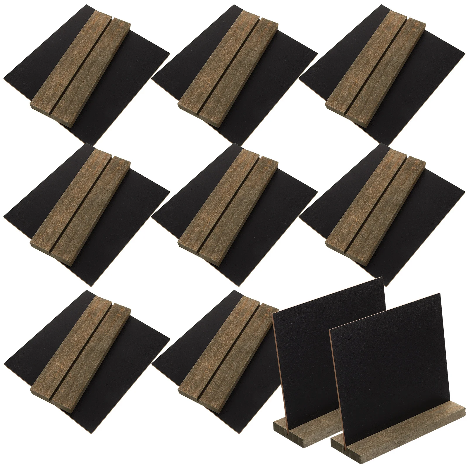 

10Pcs Decorative Wooden Blackboard Mini Message Board for Clothes Store Bar Club Sign DIY Chalkboard Message Board