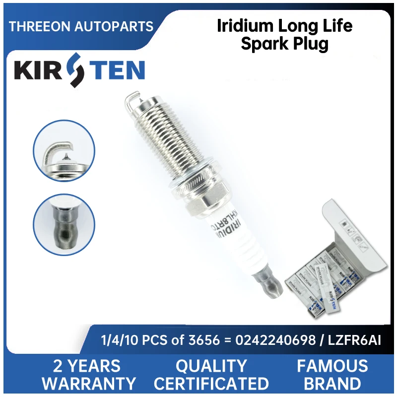 

KIRSTEN Iridium Spark Plug for SOUEAST Mitsubishi 1.5T LZFR6AI (3656) KSP3656