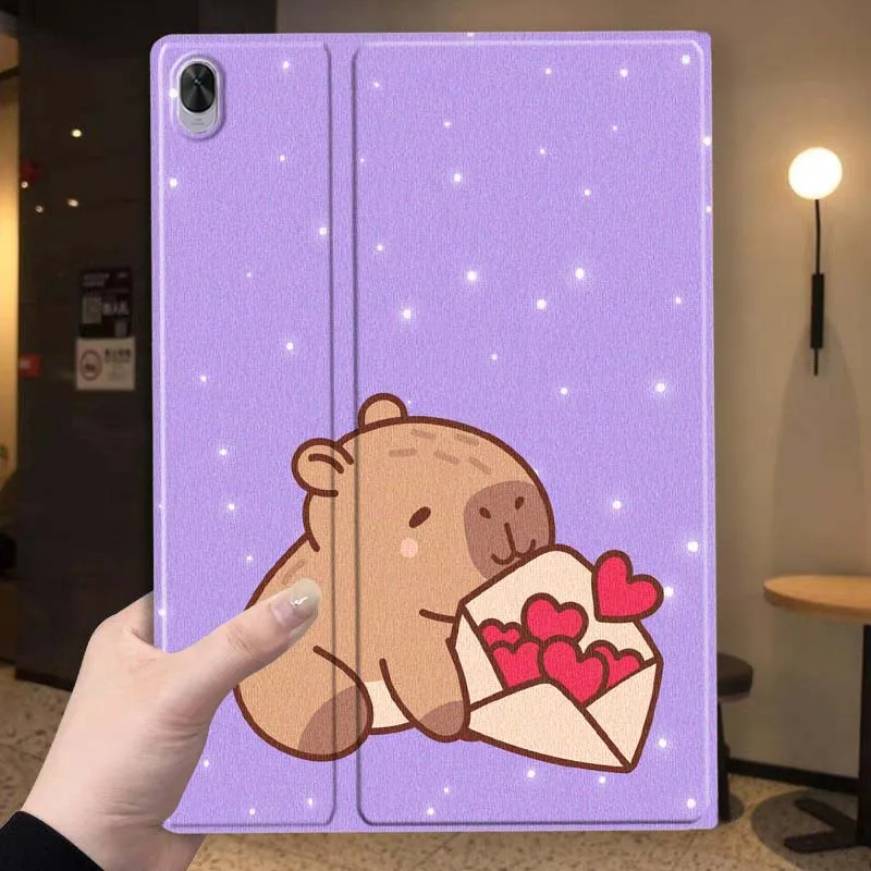 Cartoon Heart Capybara For Huawei MatePad Air Pro M6 M5 SE T5 Inch Tablet Case Soft