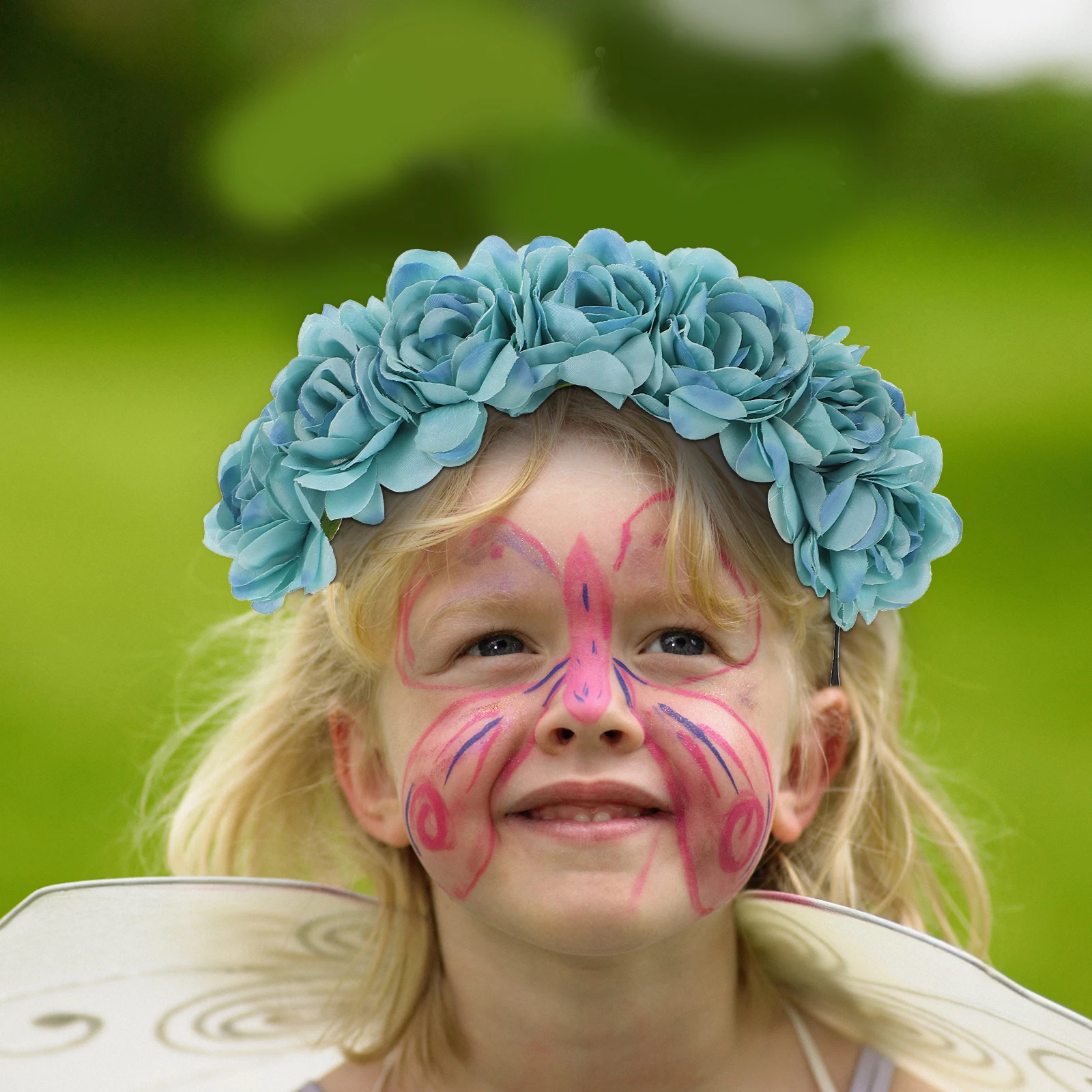 

5pcs Kids Headband Simulated Rose Hair Decor Adorable Party Balloon Silk Cloth Women Comfortable Durable for Performance