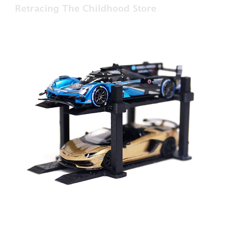 

1Set Double-deck Vehicle Parking Frame Model For 1/64 Alloy Car Toy 3D Printed Garage Car Rack Scene Decoration Assembly Parts