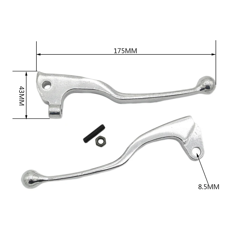 1 Pair Motorcycle Aluminum Front Brake Clutch Levers Clutch Lever Handle For Yamaha YZ80 125 TW XT225 250 350 TTR TT600