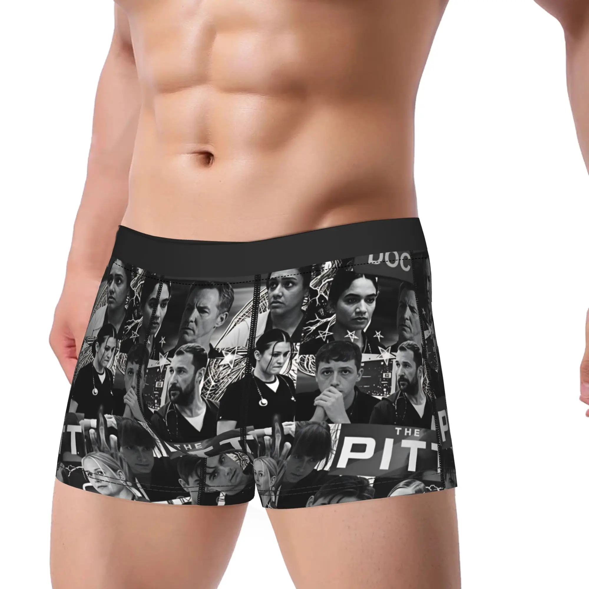 The Pitt Dr. Jack Abbott Underwear  Male Panties Custom DIY Sexy Soft Boxer Shorts Quality Boxer Brief Plus Size