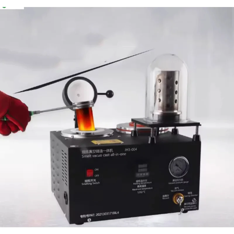 3-в-1 машина для литья ювелирных изделий, вакуумное и плавильное оборудование, инструмент для литья ювелирных изделий из драгоценного металла 1-3 кг, 220 В/110 В, 1800 Вт