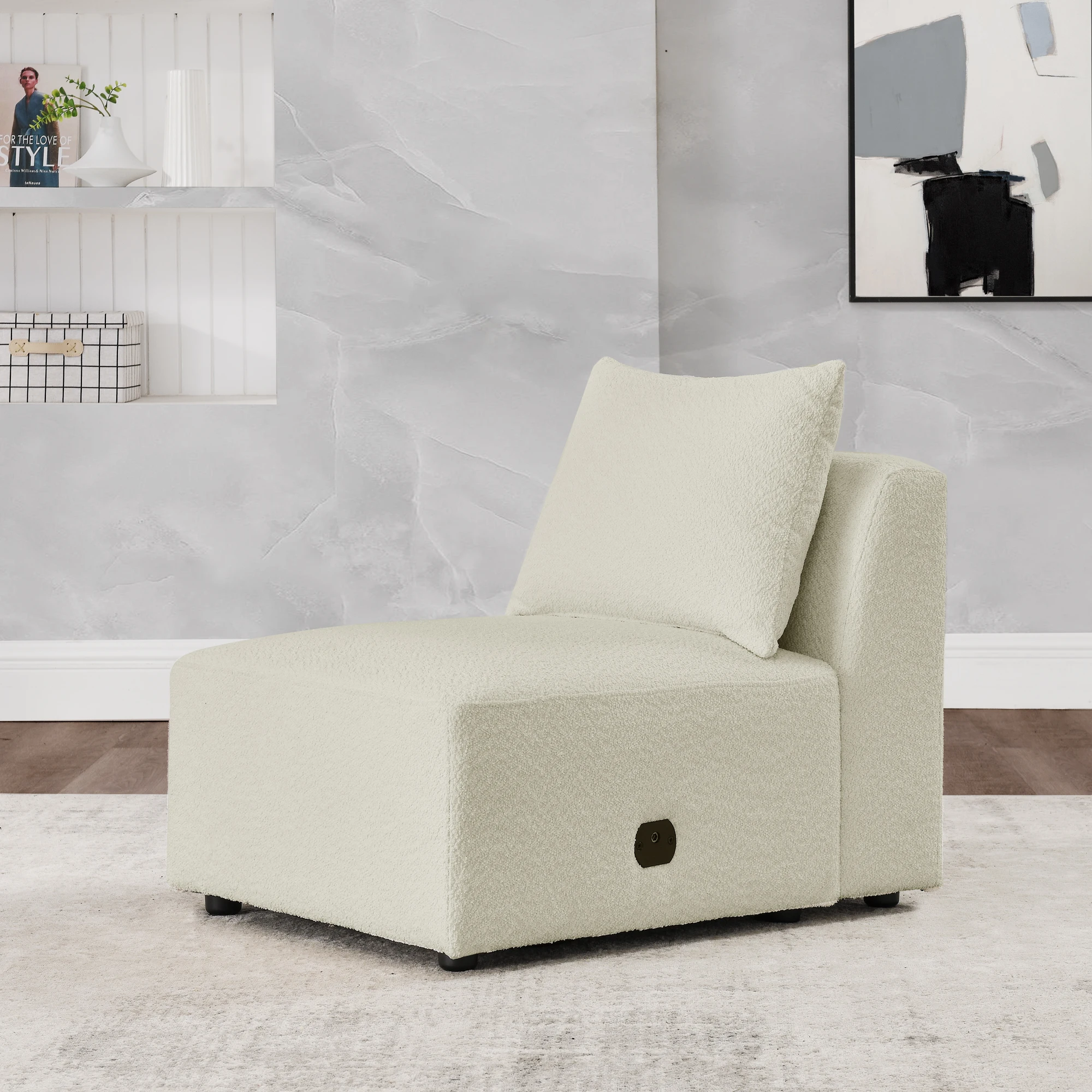 Single Chair for Modular Sofa, Versatile and Comfortable Seating Option, Perfect for Customizable Living Room Arrangements