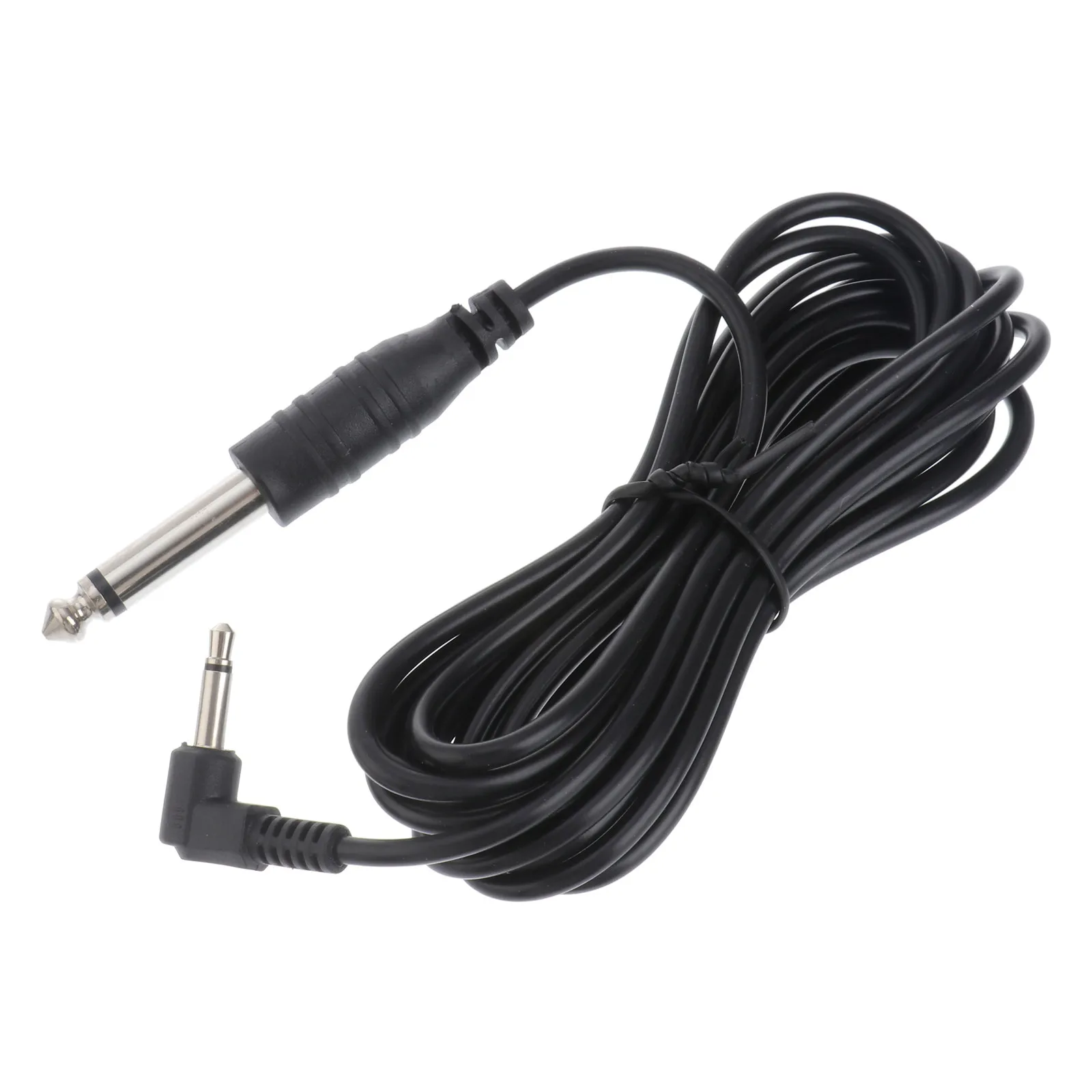 3 Meter .5mm to 6.35mm Male Audio Cable Adapter for Electric Guitar Bass Microphone Speaker Amplifier Computer Tin Plated