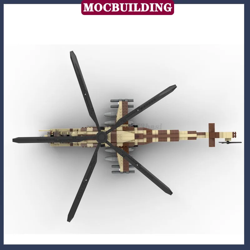 Cidade Mi-24 helicóptero modelo bloco de construção montagem transporte avião menino coleção série brinquedos das crianças presentes