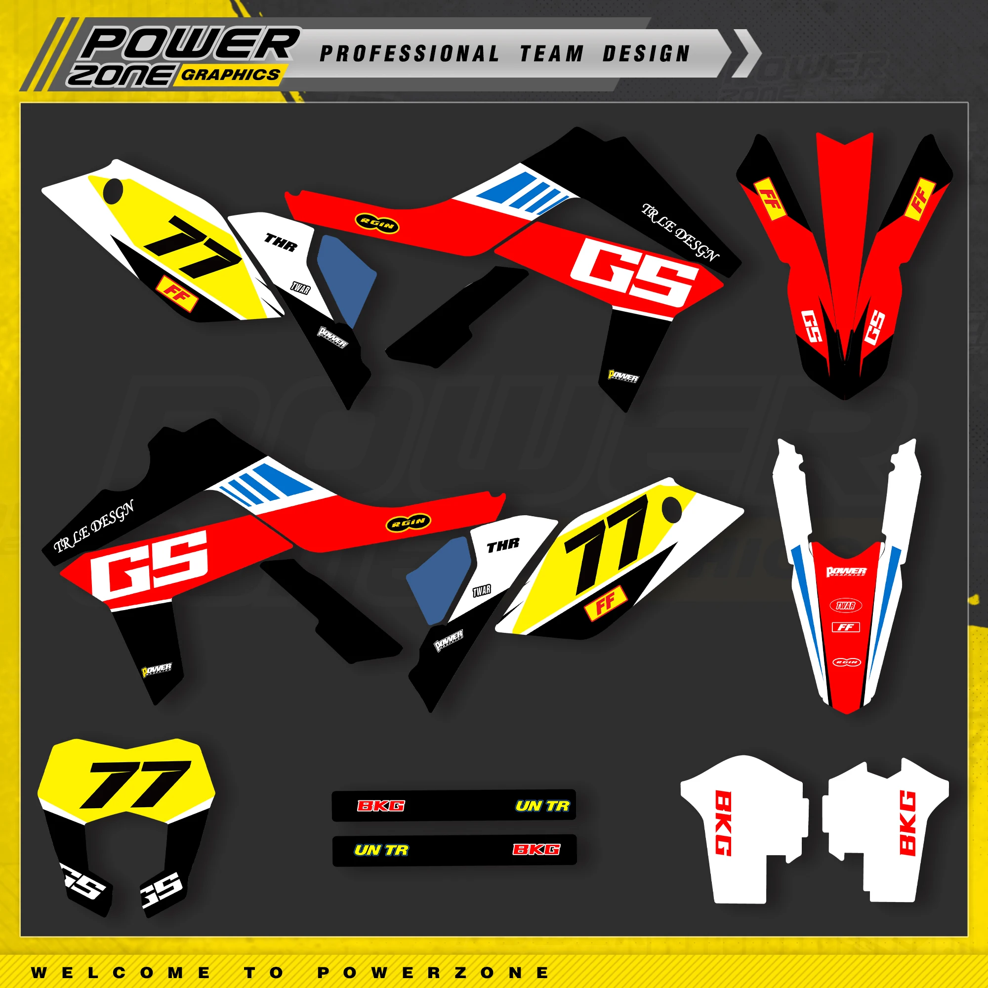 

PowerZone Custom Team Graphics Backgrounds Decals For Stickers Kit For GASGAS EC MC 250 300 2012 2013 2014 2015 2016 2017 006