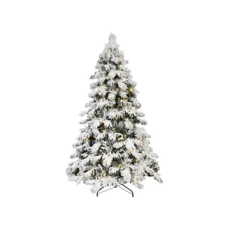 

Искусственная рождественская елка со светодиодной подсветкой 8 футов и 1242 смешанными наконечниками ветвей, складная подставка премиум-класса на шарнирах для внутреннего праздничного декора