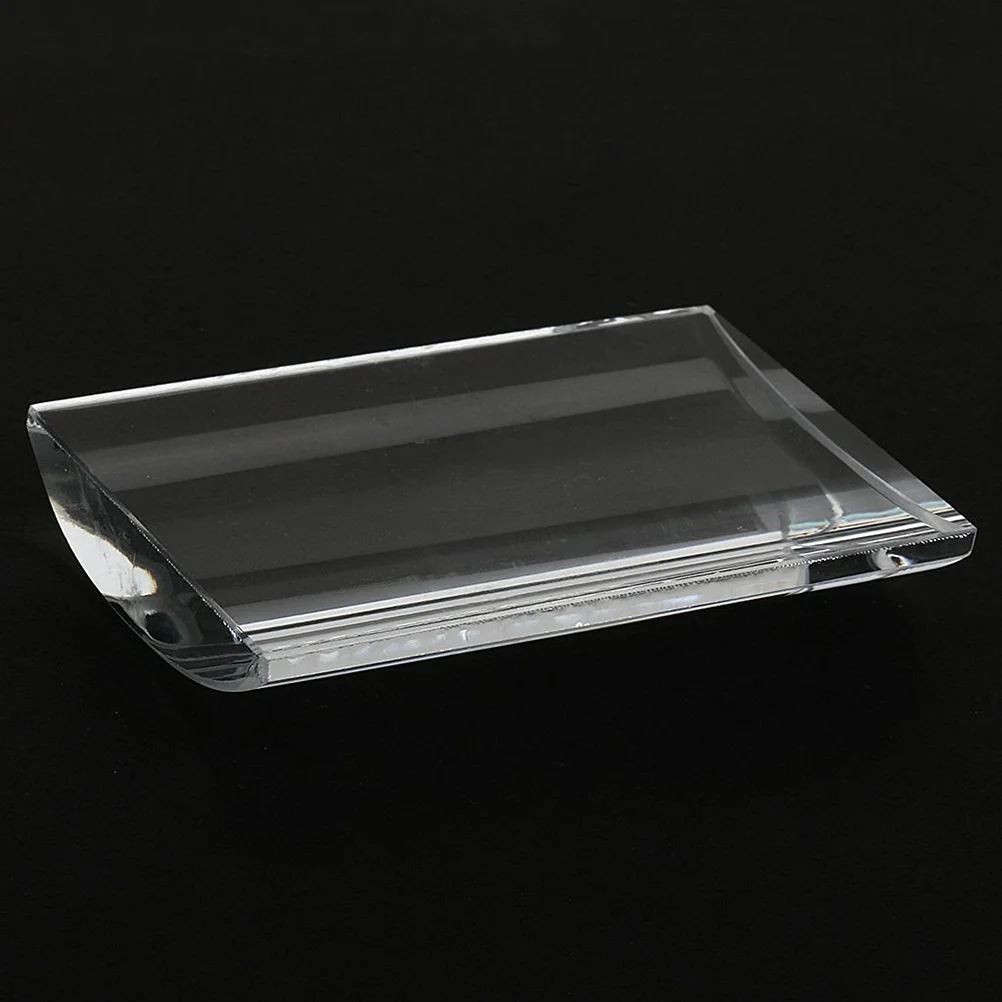 

Eyelash Extension Pallet Durable U Curved Tile Crystal Glass Adhesive Glue Holder Large Volume Stand for Professionals
