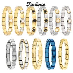 Creative Christmas Bracelet High Quality Stainless Steel Bracelet Women'S Jewelry 9mm Wide Italian Elastic Charm Birthday Gift