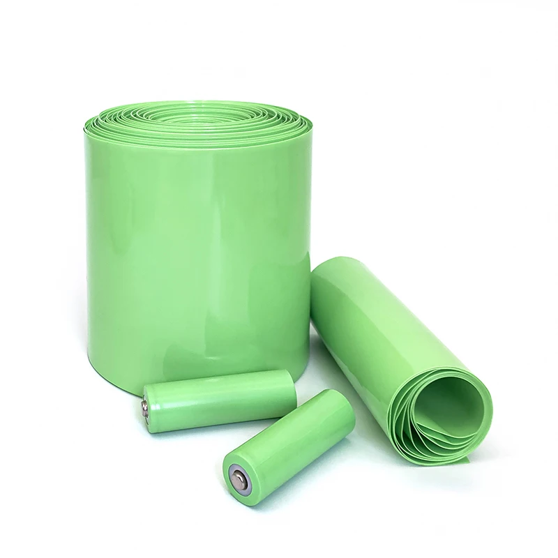 18650 بطارية ليبو بولي كلوريد الفينيل الحرارة يتقلص كم حزمة معزول فيلم التفاف علبة ليثيوم حماية كابل أنبوب عرض 30 مللي متر ~ 180 مللي متر