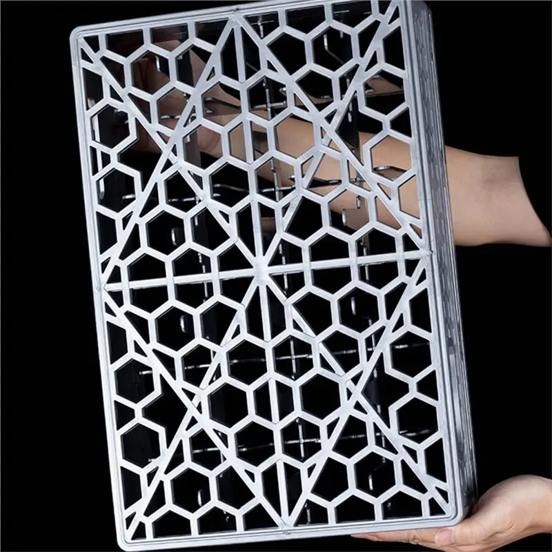 Qianly Glassware Rack Dishwasher Safe Storage Bar With Fixed Dividers, 24-Grid Elevated Cup Organizer In Polypropylene