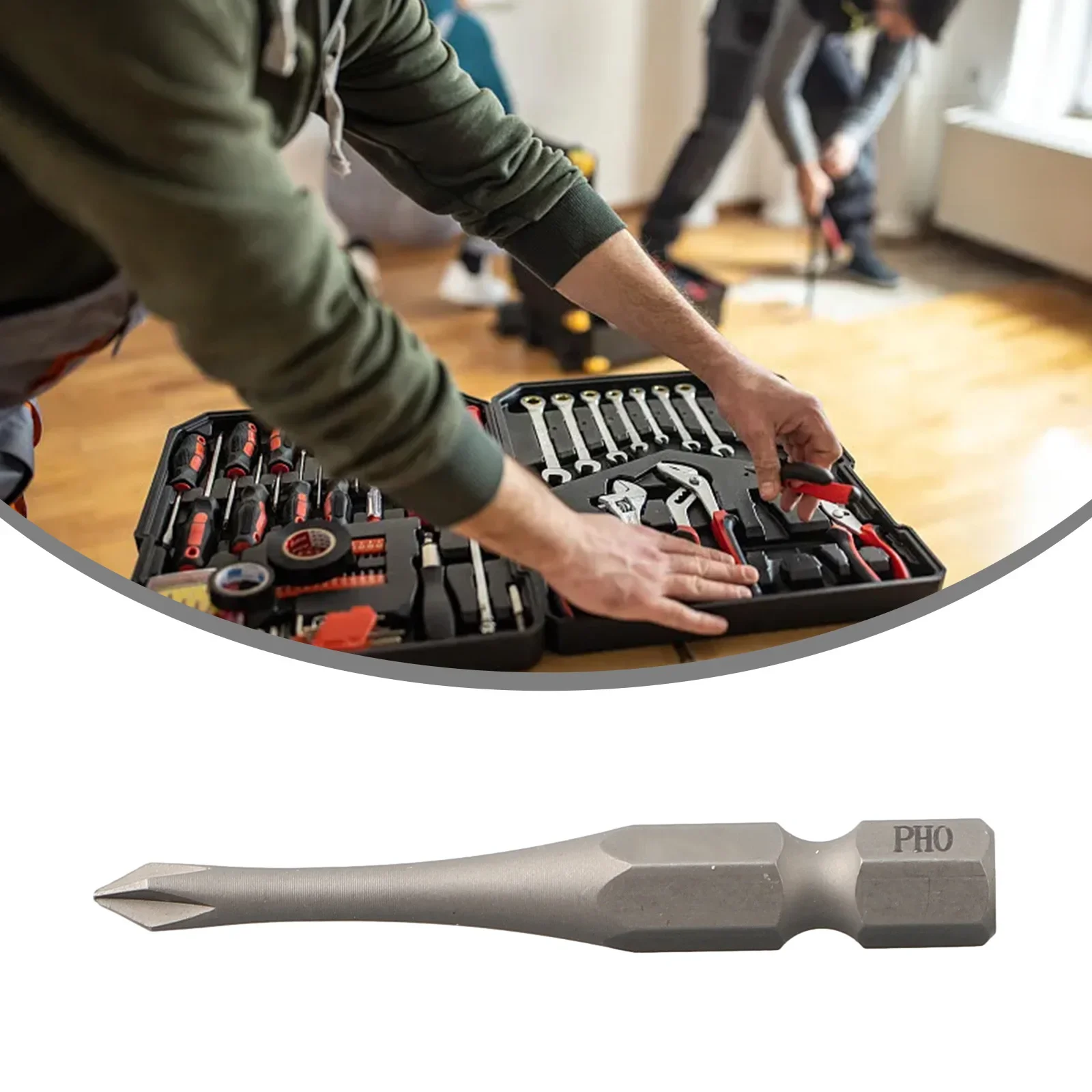 Hex Shank 50mm Slotted Cross Screwdriver Bits Electric Driver Tools PH0 PH1 PH2 Hand Tool Household DIY Installation Part