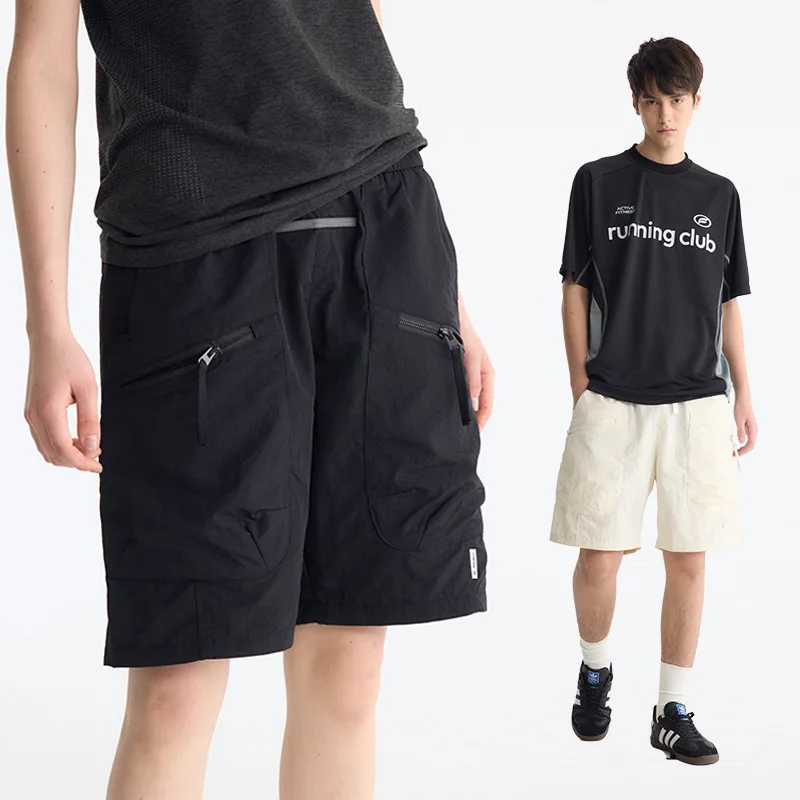 春夏新作アメリカンスタイル作業服通気性速乾ストレートジッパーカジュアルショーツユニセックスルーズ5点ショーツTFXL