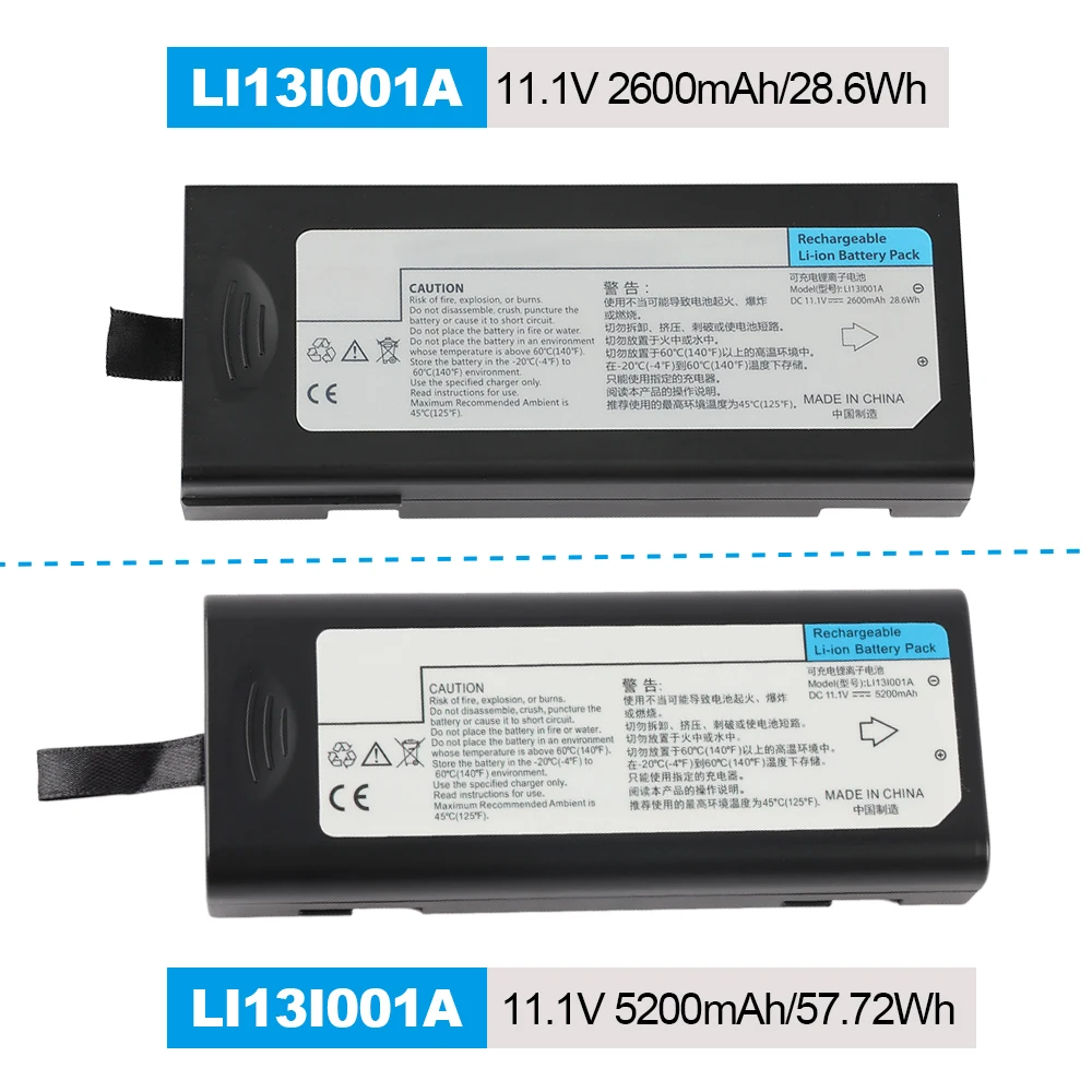LI13I001A Replacement Battery For Mindray For IMEC8 IMEC10 IMEC12 ECG Monitors IPM8 IPM10 IPM12 EPM10 EPM12 VS-600 VS-900