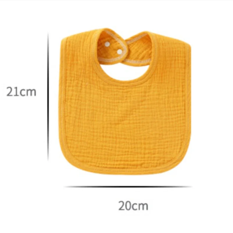 Baby Bibs Spring Summer Thin Bib 4-layer Muslin Children Cotton Infant Boys Girls Saliva Towel Newborn Burp Cloths Accessories