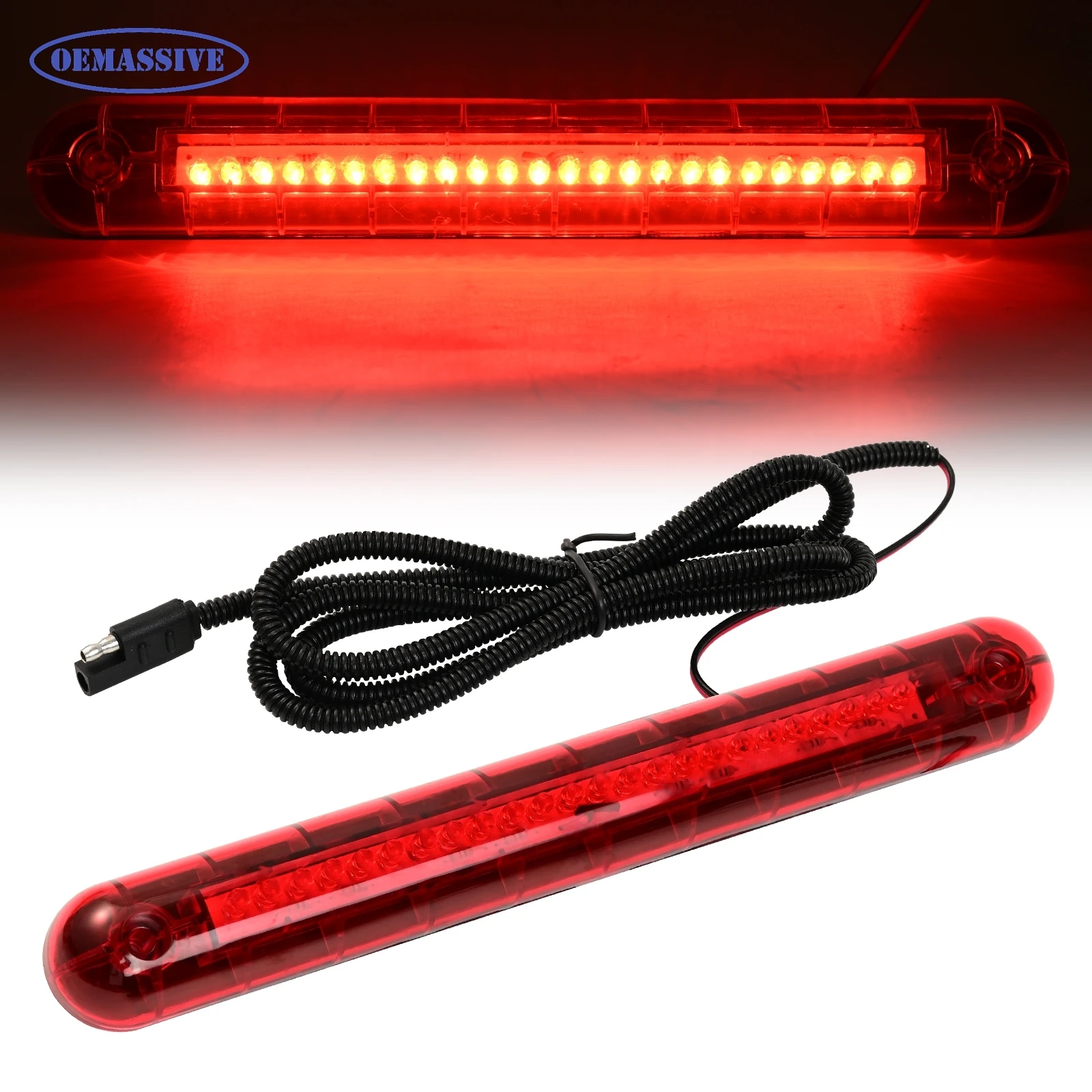 Universal Red 24 LED 12V 3rd High Level Brake Light For Holiday Rambler 01-08 Monaco/Roadmaster/Safari Motorhome RV Pickup Truck