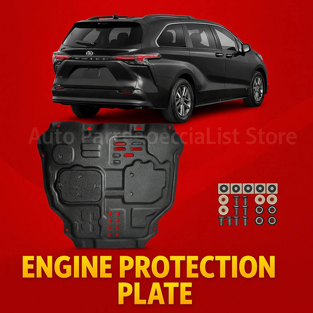 

High Quality Car Under Engine Guard Mudguard Board Splash Shield Mud Fender Plate Panel For Toyota Sienna Granvia 2021-2024 2.5L