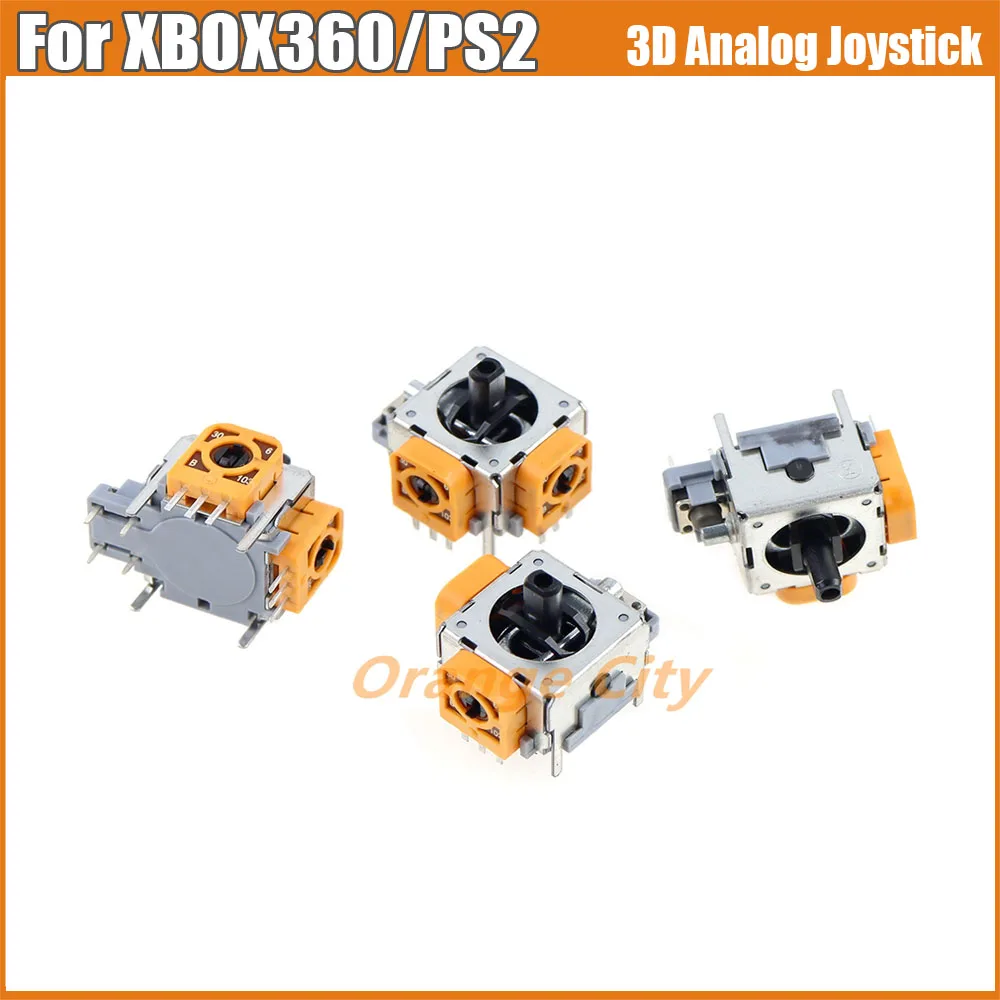 30PCS Original New 3D Analog Joystick for XBOX360 Xbox 360 PS2 Game Console Thumbstick Sensor With F