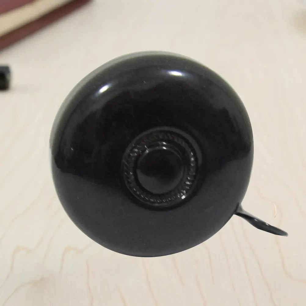 

Metal Bike Bell Ring for Folding Mountain Bikes Rotated Collision Loud Sound Alarm Warning Bell Black
