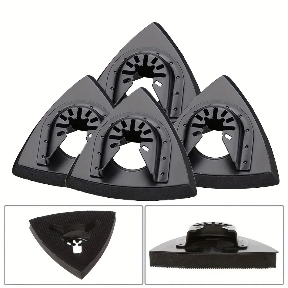 

2/4 шт. треугольные шлифовальные насадки с быстрым креплением для осциллирующего инструмента, аксессуары для электроинструментов и фрезерных станков