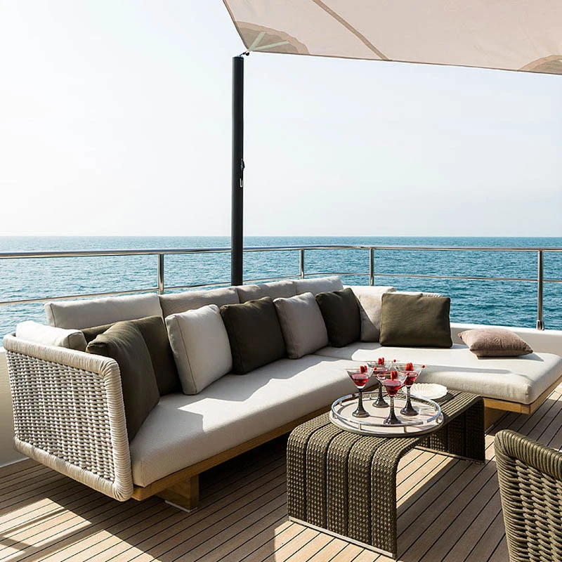 Nordic Wood Garden Furniture Sets Corner Relaxing Modern Luxury Garden Table Center Lounge Camping Designer Mesa Home Furniture