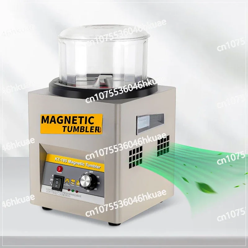 Electric Magnetic Tumbler Polishing Machine KT185 Magnetic Jewelry Polisher 2000 RPM Adjustable Speed for Jewelry Cleaning